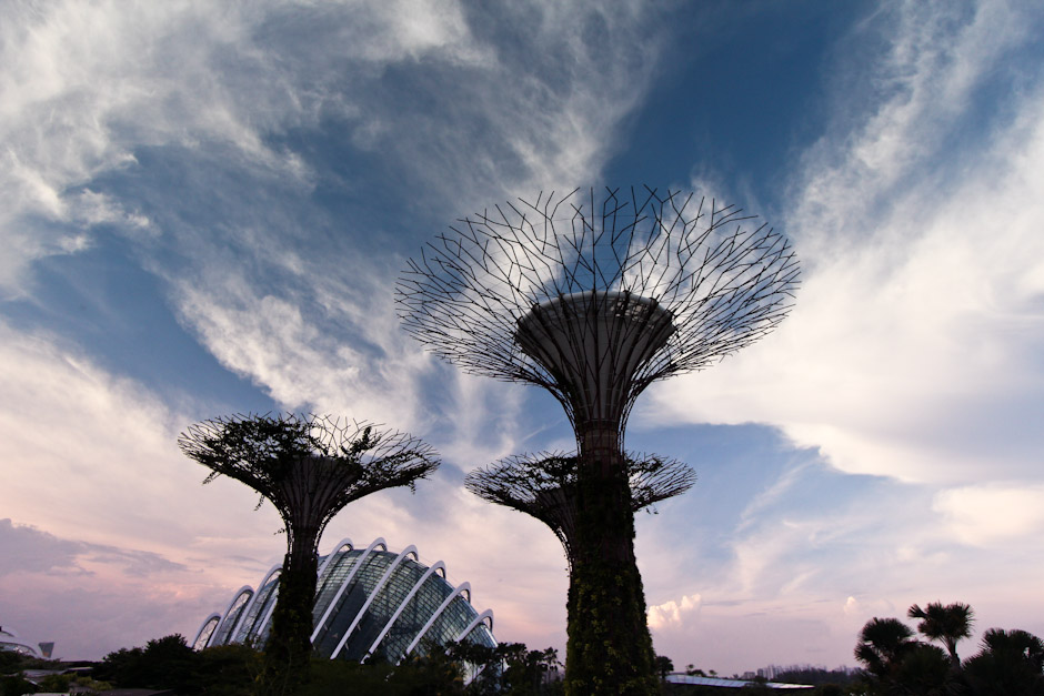Supertrees und Cloud Forest, Gardens By The Bay, Singapur